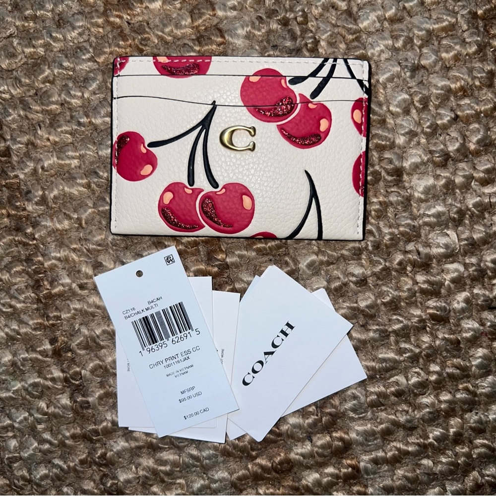 Coach Cherry essential card case